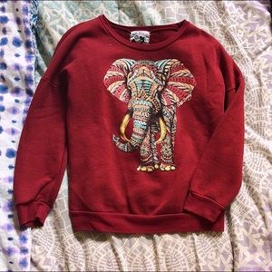 comfy elephant sweater!